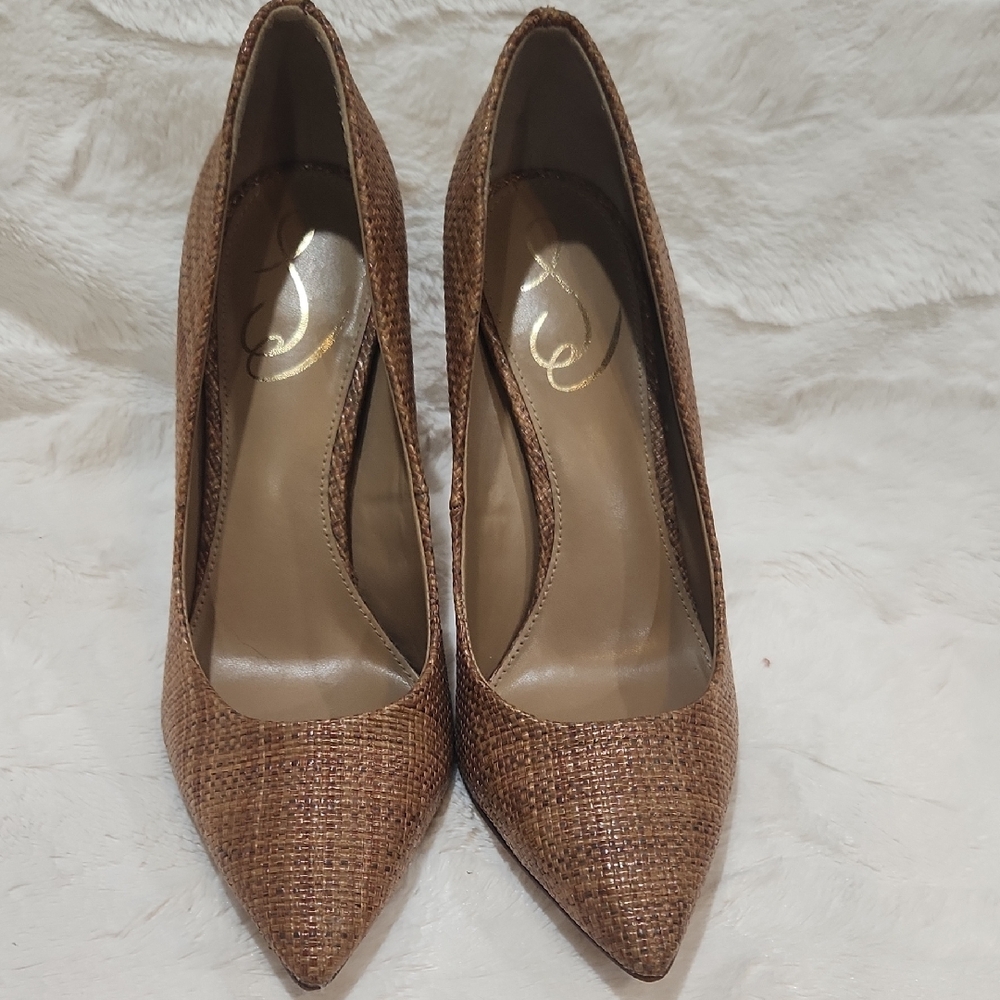 Sam Edelman Textured Brown Heels